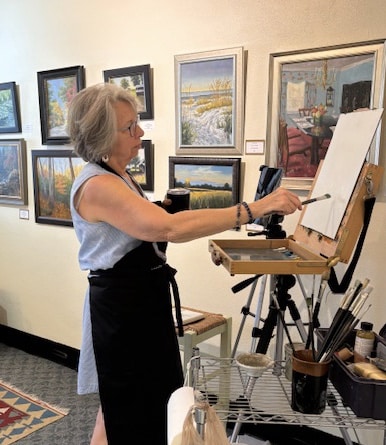 Paint brushes in a jar