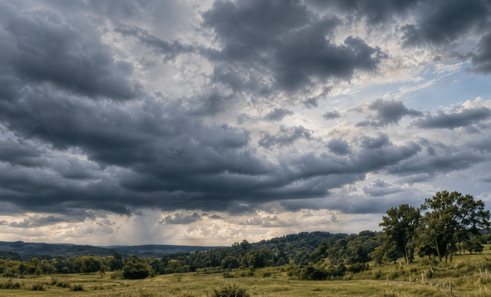 Cloudy sky over a landscape
